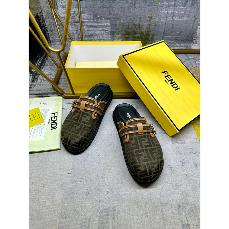 Fendi shoes for Fendi Slippers for men #A50778