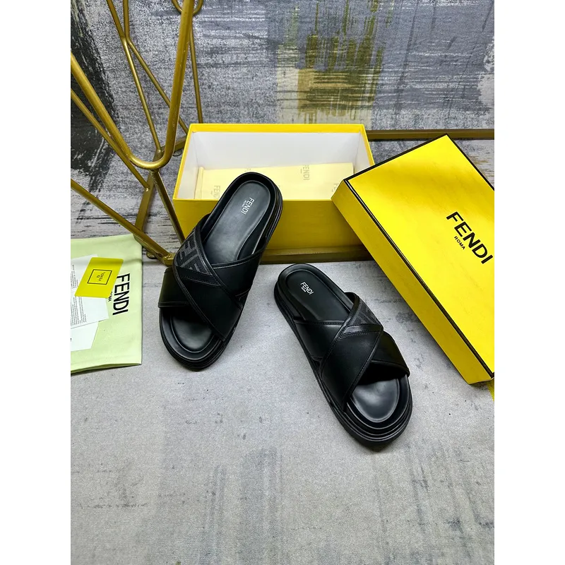 Fendi shoes for Fendi Slippers for men #A50791