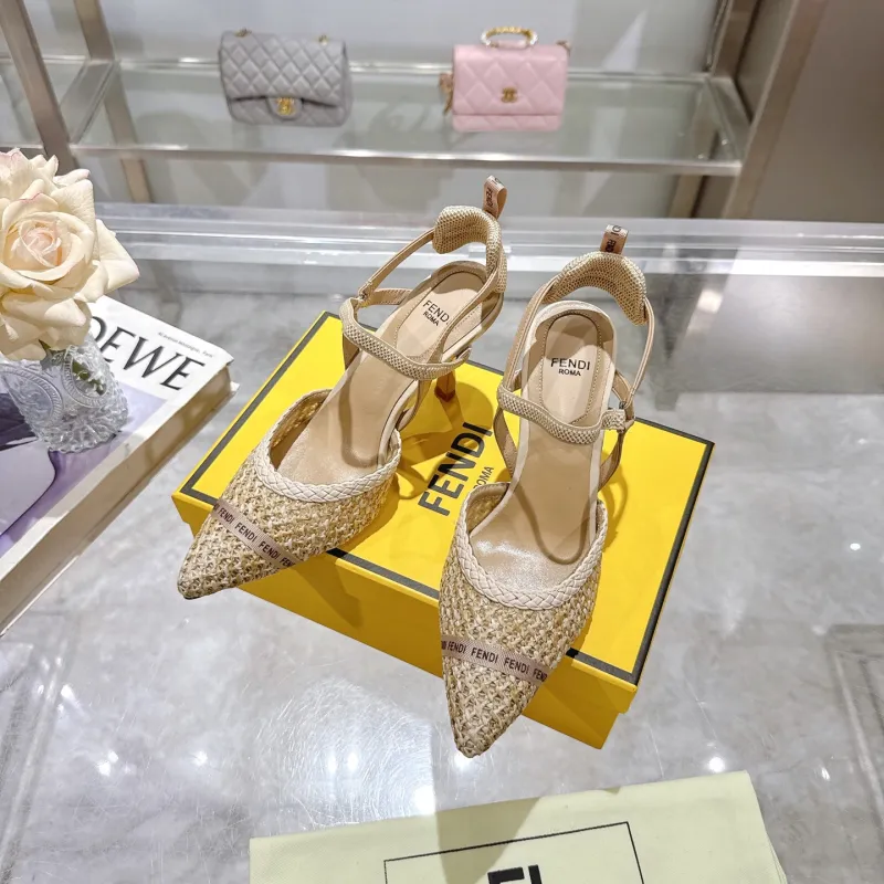 Fendi shoes for Fendi High-heeled shoes for women #A61807