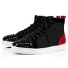 2020 CL Redbottom red bottoms men women fashion luxury designer shoes spike high top sneakers black white bred grey leather suede flats casual shoe #9874153