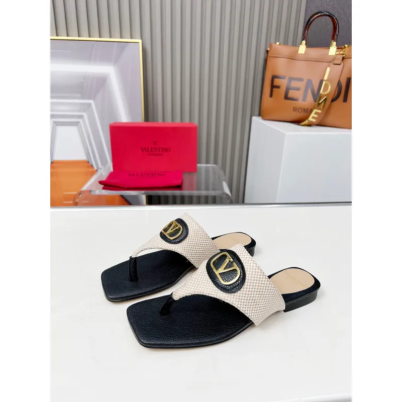 valentino Slippers for women Garavani VLogo Signature Sandals White #A48767 valentino Slippers for women Garavani VLogo Signature Sandals White #A48767