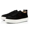 2020 CL Redbottom red bottoms men women fashion luxury designer shoes spike high top sneakers black white bred grey leather suede flats casual shoe #9874153
