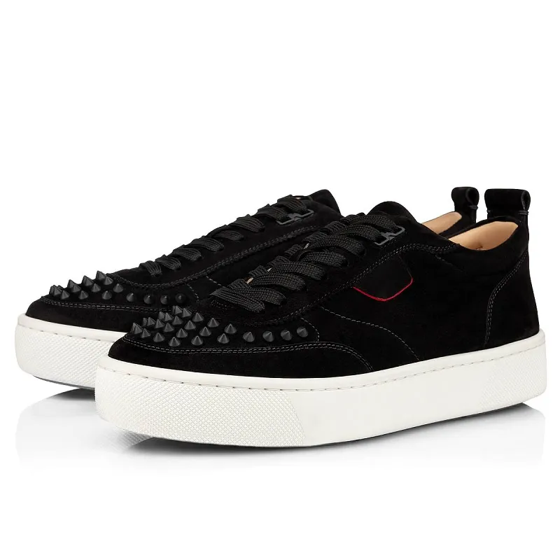 2020 CL Redbottom red bottoms men women fashion luxury designer shoes spike high top sneakers black white bred grey leather suede flats casual shoe #9874153