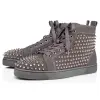 2020 CL Redbottom red bottoms men women fashion luxury designer shoes spike high top sneakers black white bred grey leather suede flats casual shoe #9874153