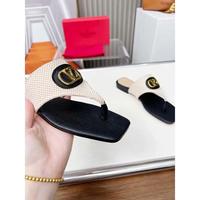 valentino Slippers for women Garavani VLogo Signature Sandals White #A48767 valentino Slippers for women Garavani VLogo Signature Sandals White #A48767