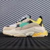 New Balenciaga 17FW Triple S Sneakers Mens Women Casual Shoes Triple S Clear Sole White Green Black Red Rainbow Sports Outdoor Dad Shoe #9875178