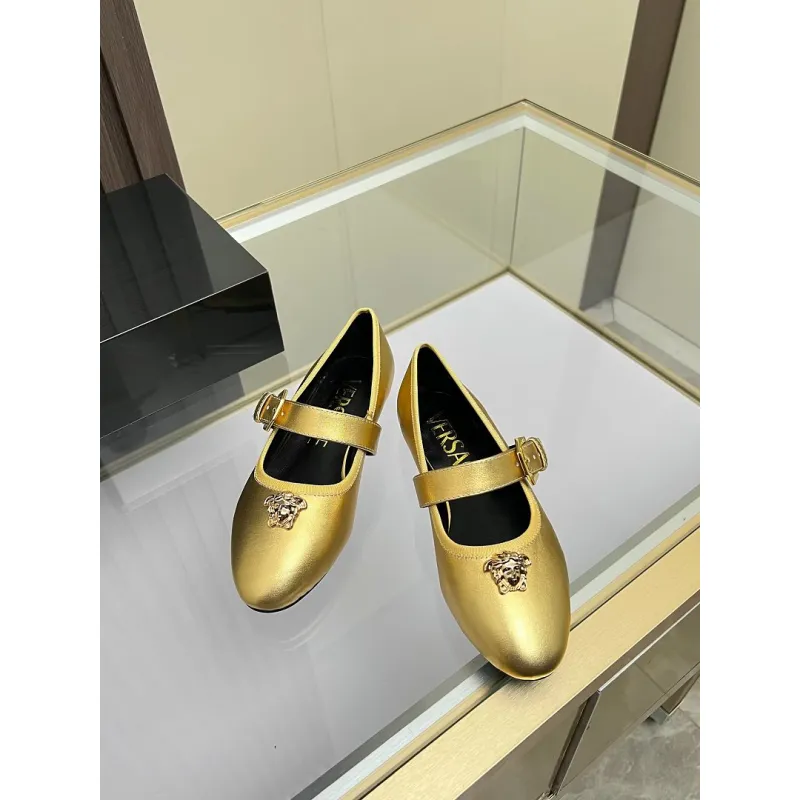 Versace shoes for Womens Versace Flats #A64772