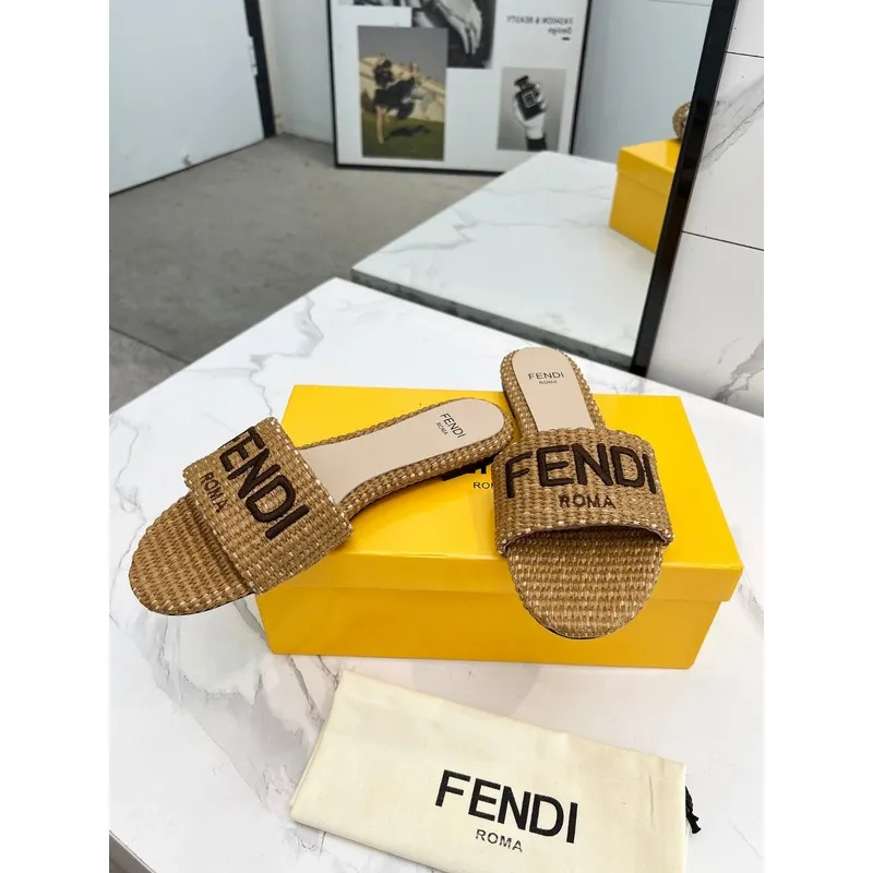 Fendi shoes for Fendi slippers for women #A39116