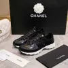 Chanel Black White Couples Sneakers #A54426