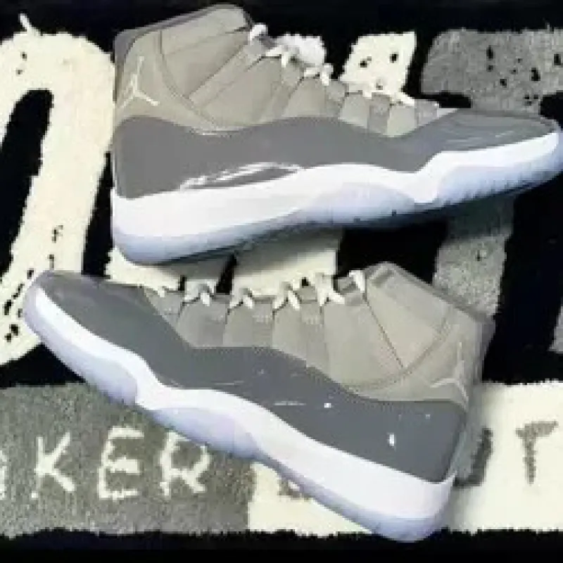 Top Brand Nike Air Jordan 11 "Cool Grey" Casual Basketball Sports Shoes Mens Popular Running  Shoes #999930742