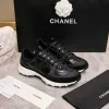 Chanel Black White Couples Sneakers #A54426