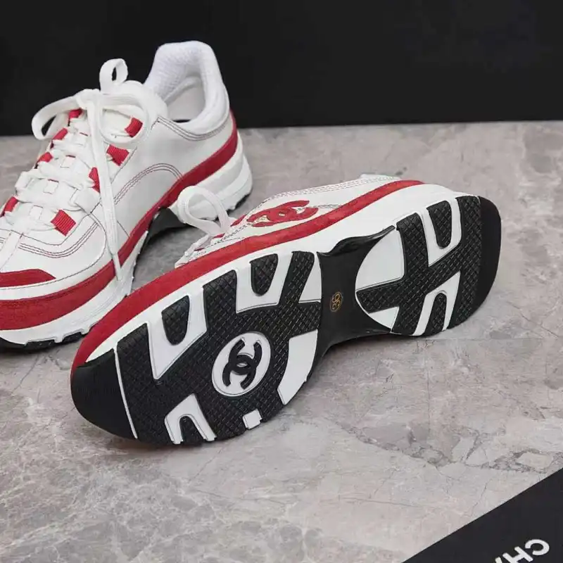 Chanel shoes for Chanel Sneakers Unisex Shoes #A63932