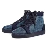 2020 CL Redbottom red bottoms men women fashion luxury designer shoes spike high top sneakers black white bred grey leather suede flats casual shoe #9874153