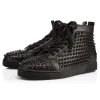 2020 CL Redbottom red bottoms men women fashion luxury designer shoes spike high top sneakers black white bred grey leather suede flats casual shoe #9874153