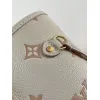 Authentic Louis Vuitton White Monogram Empreinte Neverfull MM Tote Bag M14285 #A56021