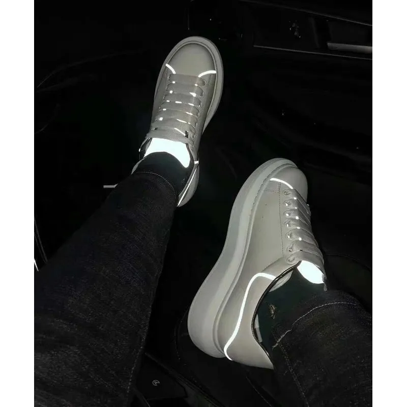 Alexander McQueen Luminous shoes Unisex McQueen White Sneakers top leather #99899363 Alexander McQueen Luminous shoes Unisex McQueen White Sneakers top leather #99899363