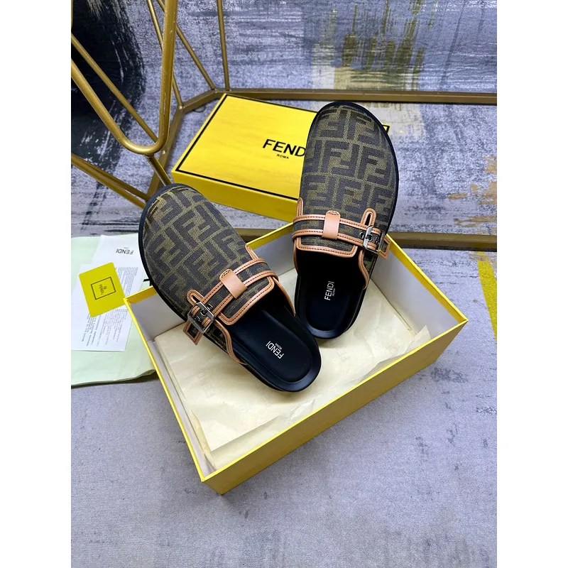 Fendi shoes for Fendi Slippers for men #A50778