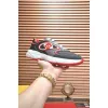 Fendi shoes for Mens Fendi New Domino Sneakers Grey/Red #A52995