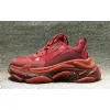 New Balenciaga 17FW Triple S Sneakers Mens Women Casual Shoes Triple S Clear Sole White Green Black Red Rainbow Sports Outdoor Dad Shoe #9875178