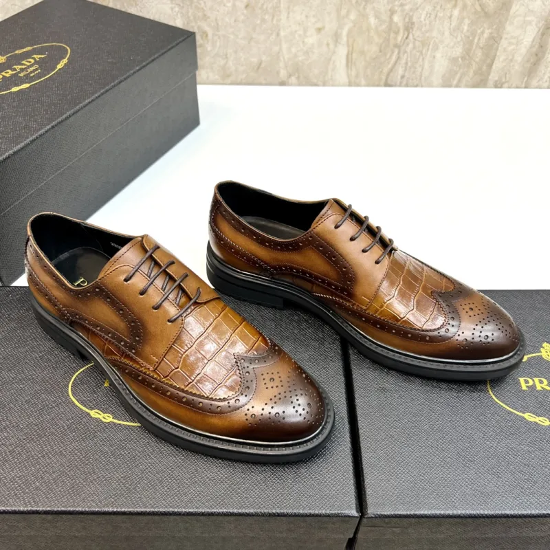 Replica Prada Shoes for Mens Fashionable Formal Leather Shoes #A23700