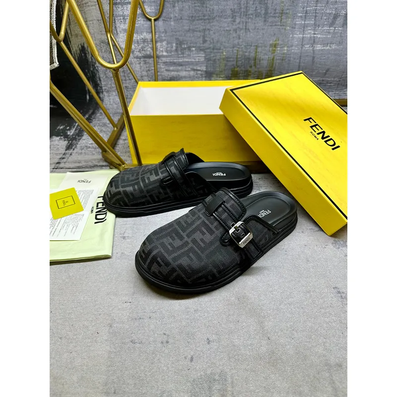 Fendi shoes for Fendi Slippers for men #A50777