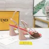 Fendi shoes for Fendi High-heeled shoes for women Heel height:9.5cm #A61170