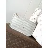 Authentic Louis Vuitton White Monogram Empreinte Neverfull MM Tote Bag M14285 #A56021