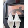 Chanel shoes for Womens Chanel Pumps Mule Chanel Couro Branca Black/White #A54183