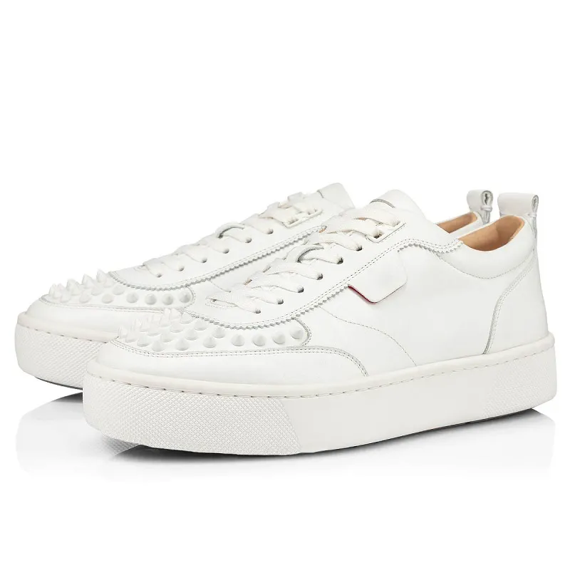 2020 CL Redbottom red bottoms men women fashion luxury designer shoes spike high top sneakers black white bred grey leather suede flats casual shoe #9874153