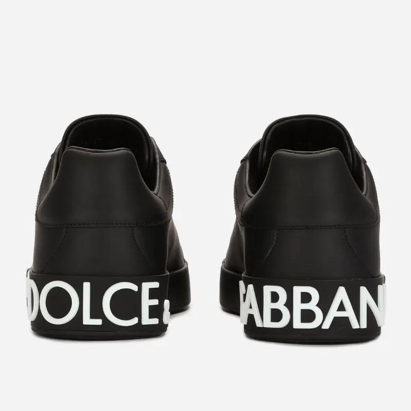 Dolce xGabbana Logo Plain Leather Street Style Sneakers #A30109