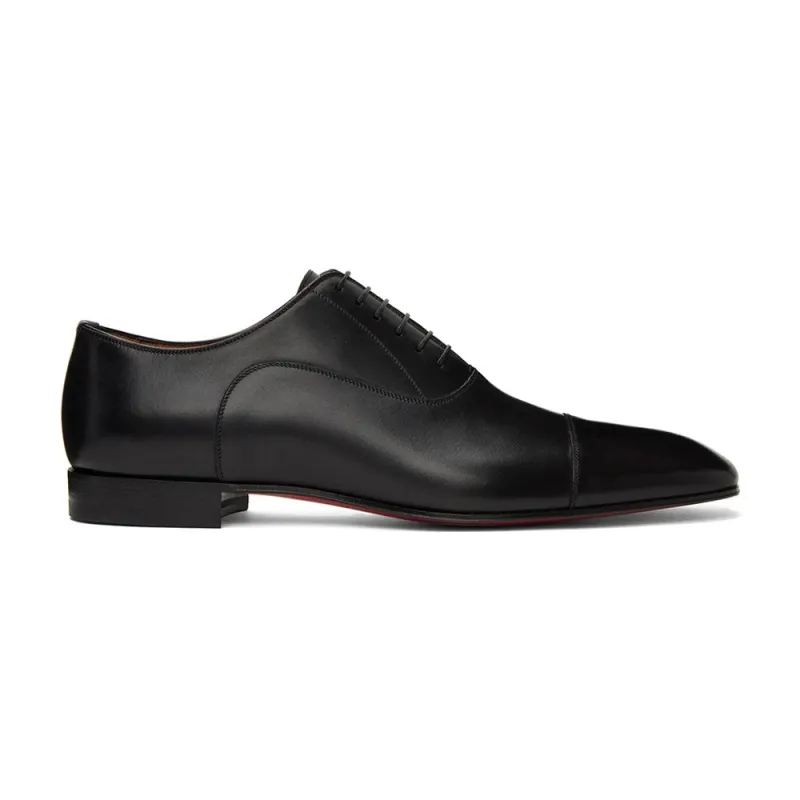 CL Redbottom Buffed calfskin oxfords in black #999930400