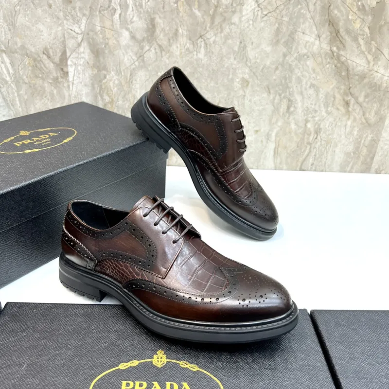 Replica Prada Shoes for Mens Fashionable Formal Leather Shoes #A23699