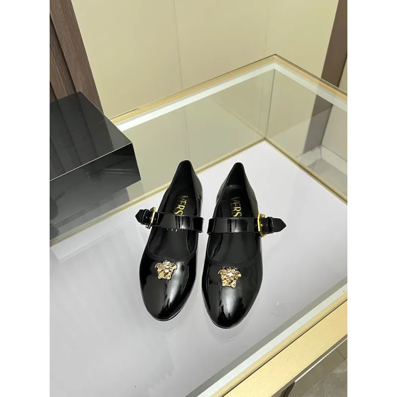 Versace shoes for Womens Versace Flats #A64773