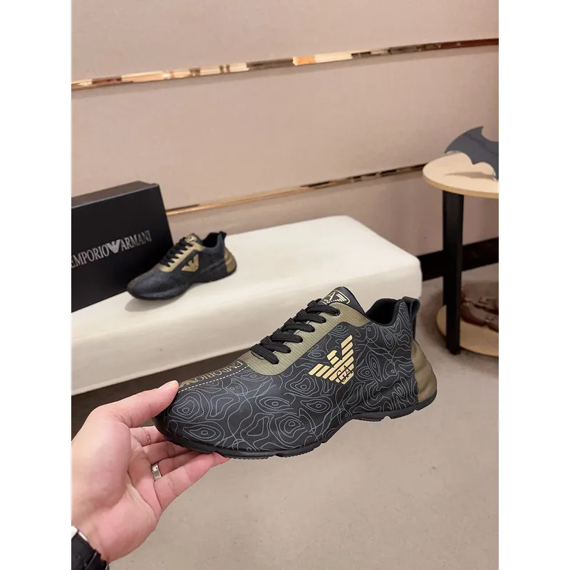Arm*ni Multi-Tone Sneakers - Fashion & Structured #A48666