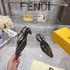 Fendi FF Logo Slingback Pumps Iconic Style Pointed Toe Elegance  Vibrant Colors Modern Luxury Footwear  women #A51721