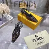 Fendi FF Logo Slingback Pumps Iconic Style Pointed Toe Elegance  Vibrant Colors Modern Luxury Footwear  women #A51721