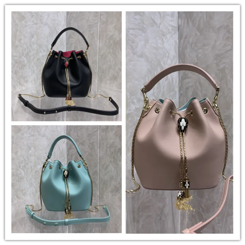Bvlgari Serpenti Bucket Bag In Blush Leather With Iconic Detailing #A51661 Bvlgari Serpenti Bucket Bag In Blush Leather With Iconic Detailing #A51661