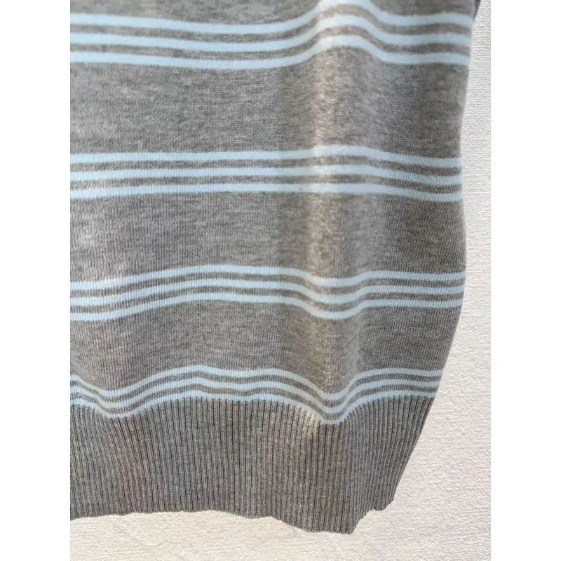 MIUMIU Monogram Knit Short Sleeve Crew Neck Blouse #A63661