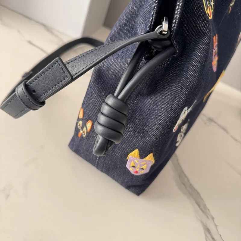 Loewe x Louis Wain Flamenco Nappa Leather Bag 23x18x9cm #A63864