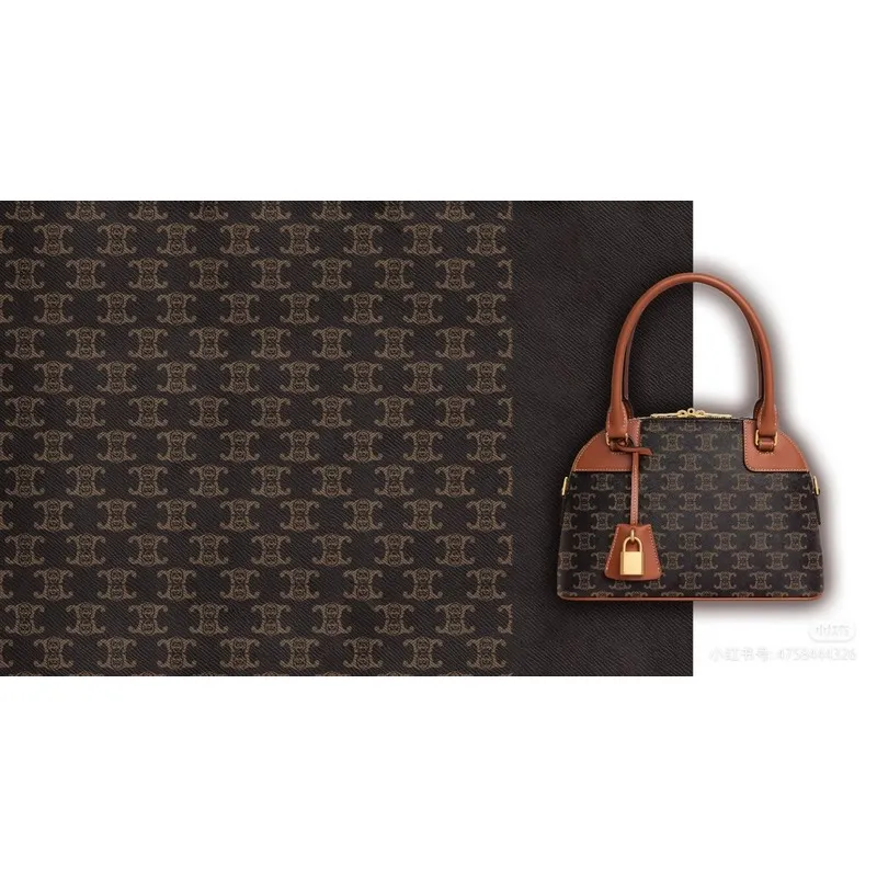 Celine Triomphe Canvas And Leather Handbag For Timeless Sophistication In Daily Use Description #A50044