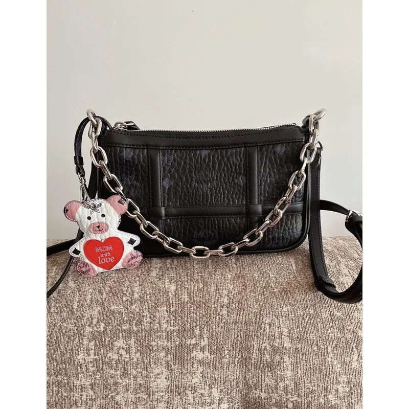 MCM Visetos Nappa Mini Delmy Chain Shoulder Bag Size:12.5x21.0x5.0cm #A49132 MCM Visetos Nappa Mini Delmy Chain Shoulder Bag Size:12.5x21.0x5.0cm #A49132