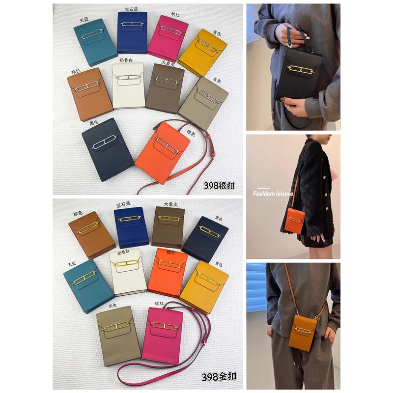 Hermes  Fashion new style card bag and wallets  and phone bag gold logo 18*12*3cm  #A23783