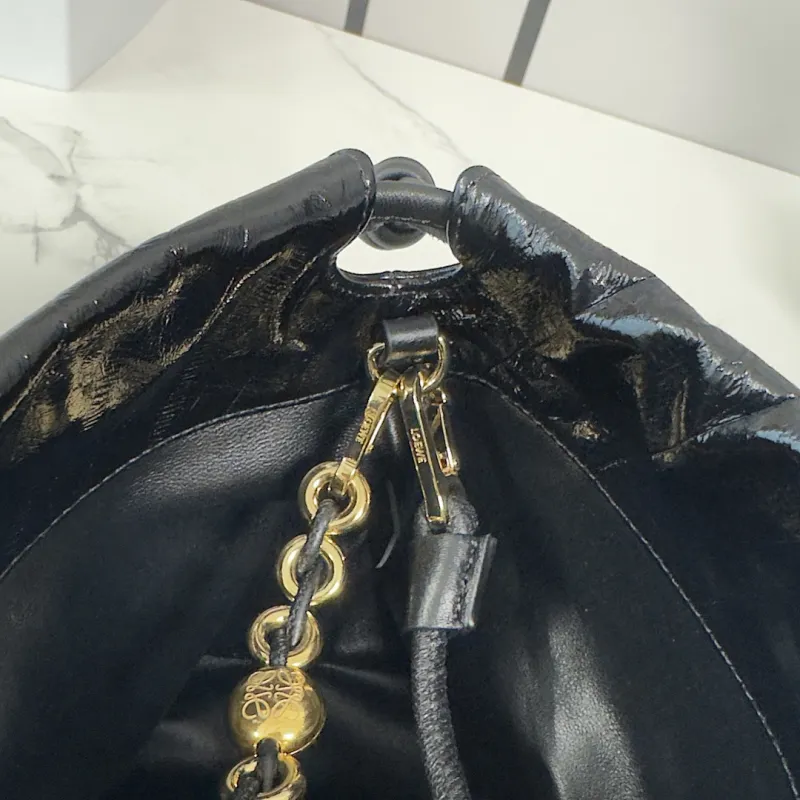 Loewe Flamenco Crocodile Leather Drawstring Bag 30x10.5x20CM #A63857