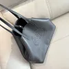Burberry Black Leather Tote Bag 2221 #A55696