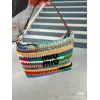 Miu Miu Crochet Hobo Bags: Colorful, Handcrafted Style Statements size:25.5×14×10cm #A53542