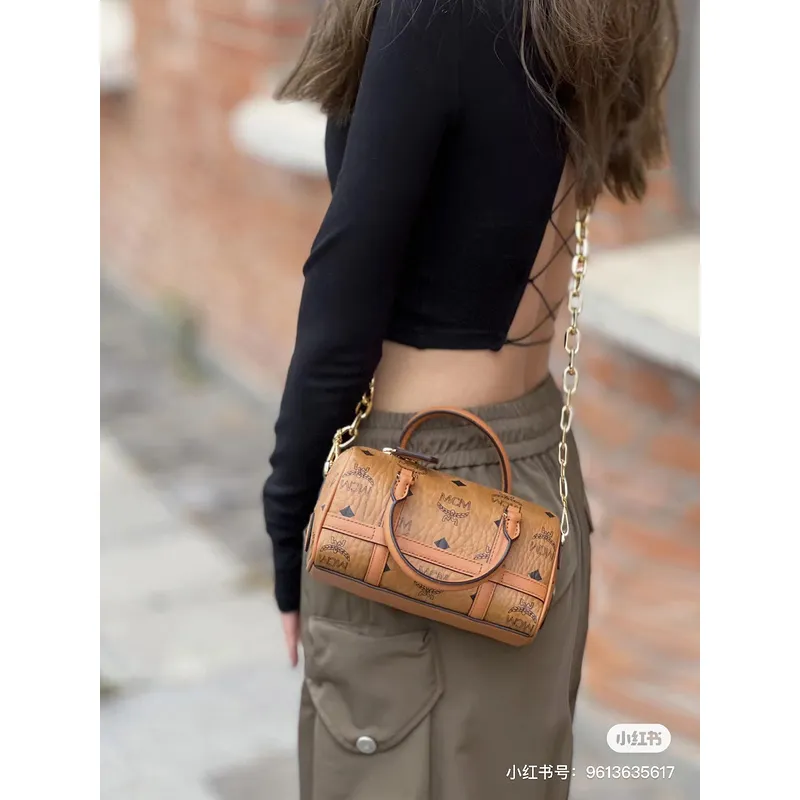 MCM Boston Pillow Bags High Quality  #A47940