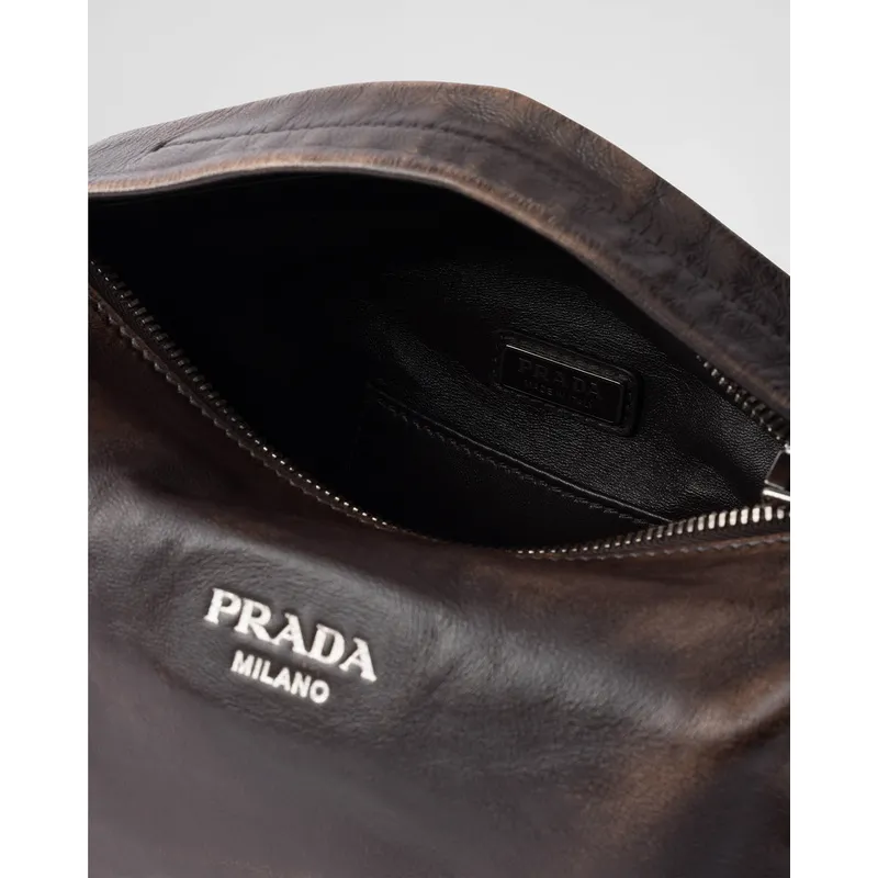 Chic Prada Barrel Bags In Suede And Leather For Fashion - Forward Styling #A49961