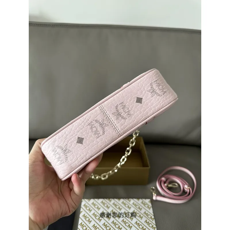 MCM Visetos Nappa Mini Delmy Chain Shoulder Bag Size:12.5x21.0x5.0cm #A49132 MCM Visetos Nappa Mini Delmy Chain Shoulder Bag Size:12.5x21.0x5.0cm #A49132
