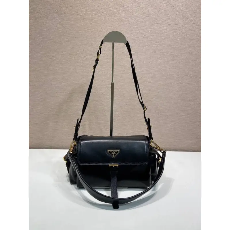 Prada Brown Leather Crossbody Bag 1BD394 #A55691