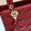D-ior Lady Handbags Black/Wine/Red/White #A57293